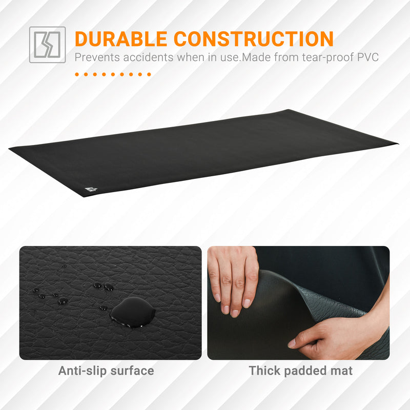Multi-purpose Exercise Equipment Protection Mat Non-slip Floor Protector Gym Fitness Workout Training Mat 220 x 120cm Tranining