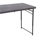 Folding Lightweight Picnic Table - Brown