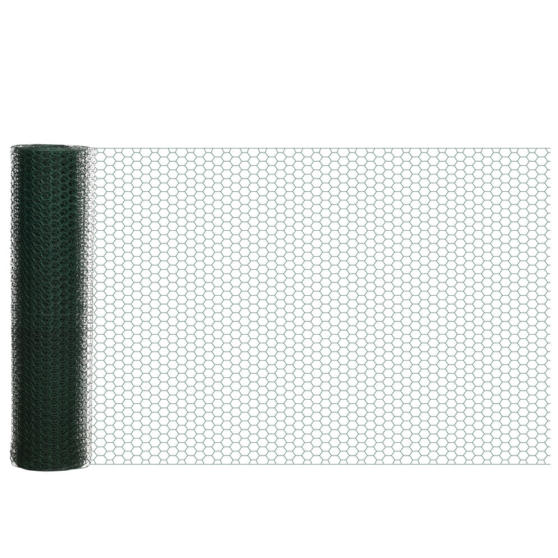 PawHut Foldable Chicken Wire Mesh, for Rabbits, Ducks, Geese, 1 x 25m