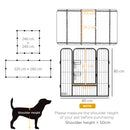 Heavy Duty Puppy Play Pen, 12 Panels Pet Exercise Pen, for Indoors, Outdoors