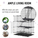 Pawhut  16 Panel Small Animal Cage