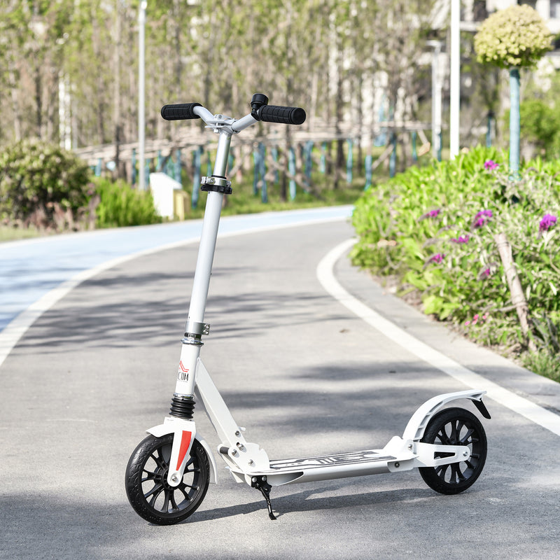 HOMCOM Kids Foldable Scooter -White