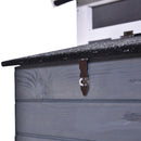 PawHut Wooden Chicken Coop Grey