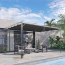 Outsunny Pergola Shade Cover Replacement Canopy for 4 x 3(m) Pergola, Grey