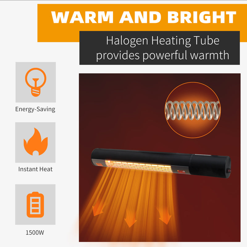Halogen outlet heater tube