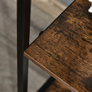 Chest of Drawers Storage  Dresser Cabinet Organizer with 3 Fabric Drawers and 2 Display Shelves for Living Room Bedroom Hallway Black OrganizerBlack