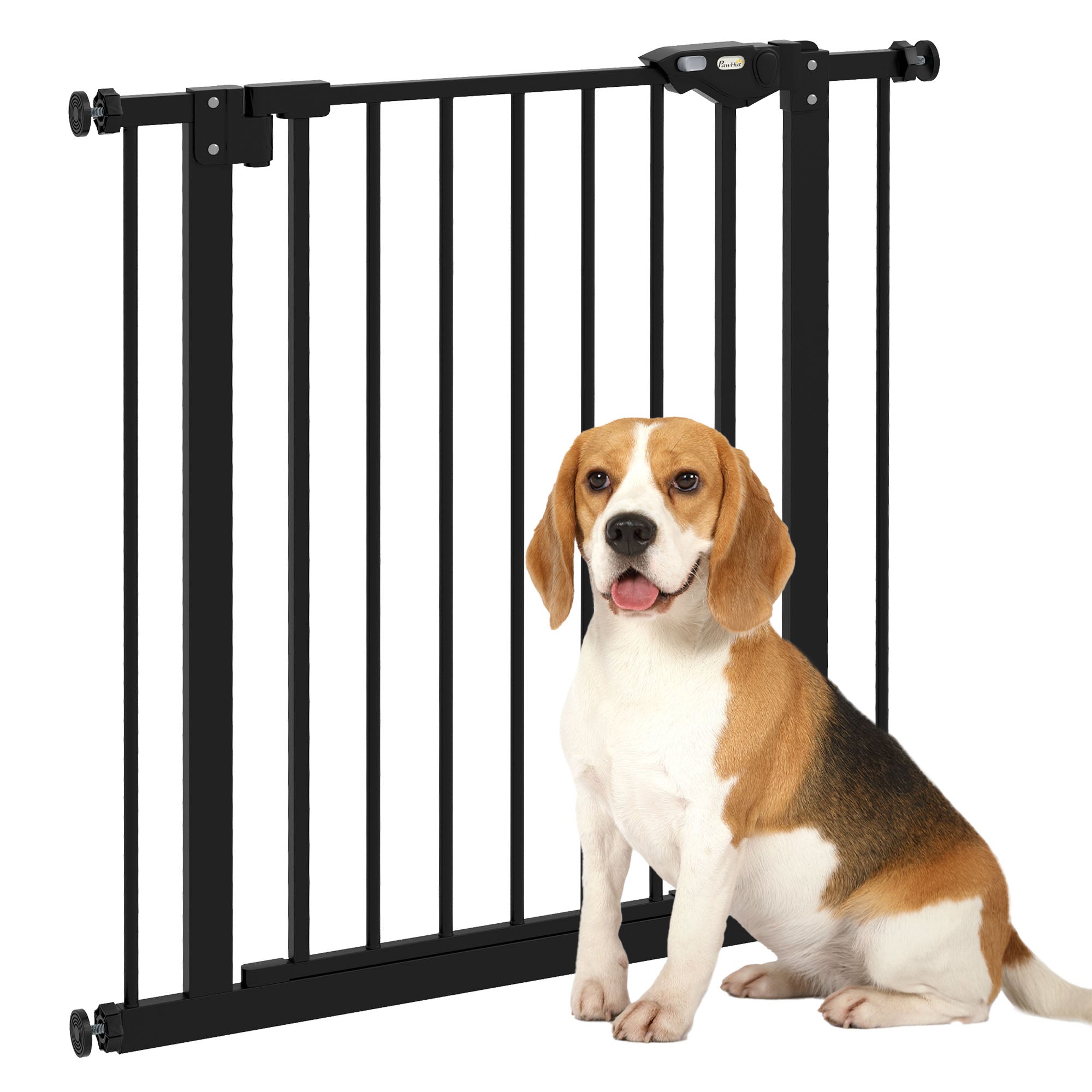 PawHut Adjustable Safety Gate w/ 1 Extensions and Four Adjustable Scre