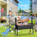 Outsunny Outdoor Electric Charcoal BBQ Rotisserie Grill
