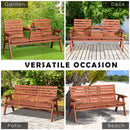 Outsunny Love Seat Garden Bench - Orange