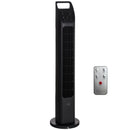 HOMCOM Oscillating Tower Fan Cooling With Remote, 4H Timer For Home Office