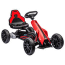HOMCOM 12V Electric Go Kart w/ Forward Reversing 2 Speeds for 3-8 Yrs - Red