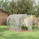 Outsunny 3 x 2 x 2m Polytunnel Greenhouse with Door, Galvanised Steel Frame