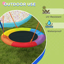 Outsunny Kids Swing Nest Swing Seat With A-Frame Structure For Outdoor Use