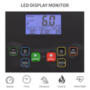 Folding Treadmill Electric Motorised Running Machine 12 Preset Programs w/ LED Screen Drink Holder & Phone Holder Perfect for Home Gym Indoor Fitness Black Display