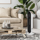 Ceramic Space Heater Indoor Tower Heater with 45 Degree Oscillation Remote Control 24H Timer Tip-Over & Overheating Protection 1200W/2000W PTC Portable Oscillating