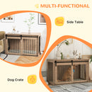 PawHut Dog Crate Furniture with Removable Cushion for XL Dogs - Brown