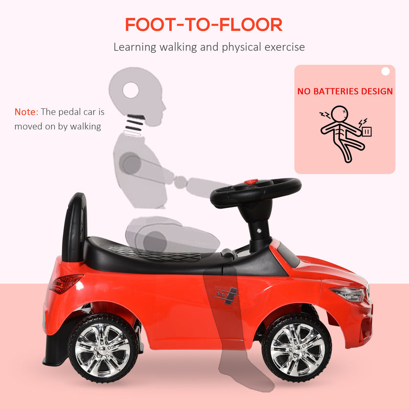 HOMCOM Baby Ride On Sliding Car - Red