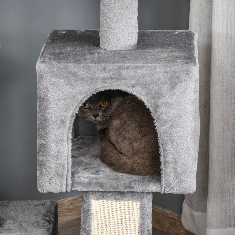 PawHut Cat Tree Tower with Sisal Scratching Posts