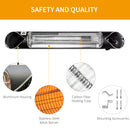 Outsunny 2000W Electric Patio Heater Wall Mounted Heater