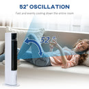 HOMCOM 4-In-1 7000 BTU Air Conditioner Portable AC Unit For Cooling Dehumidifying Ventilating For Room Up To 15m², With Remote Controller, 24H Timer, Window Mount Kit, R290, A Energy Efficiency