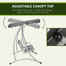 Outsunny Swing Bench - Grey