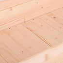 Outsunny Fir Wood Non-Woven Fabric Planting Bed 122.5Lx56.5Wx76H Cm