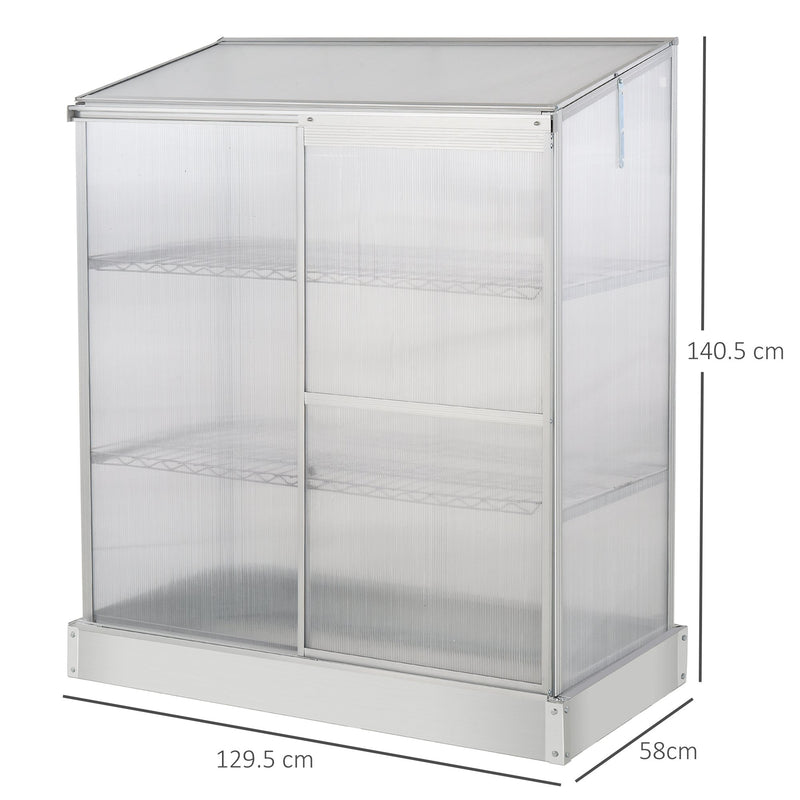 Outsunny Sun Plate 3-Tier Greenhouse