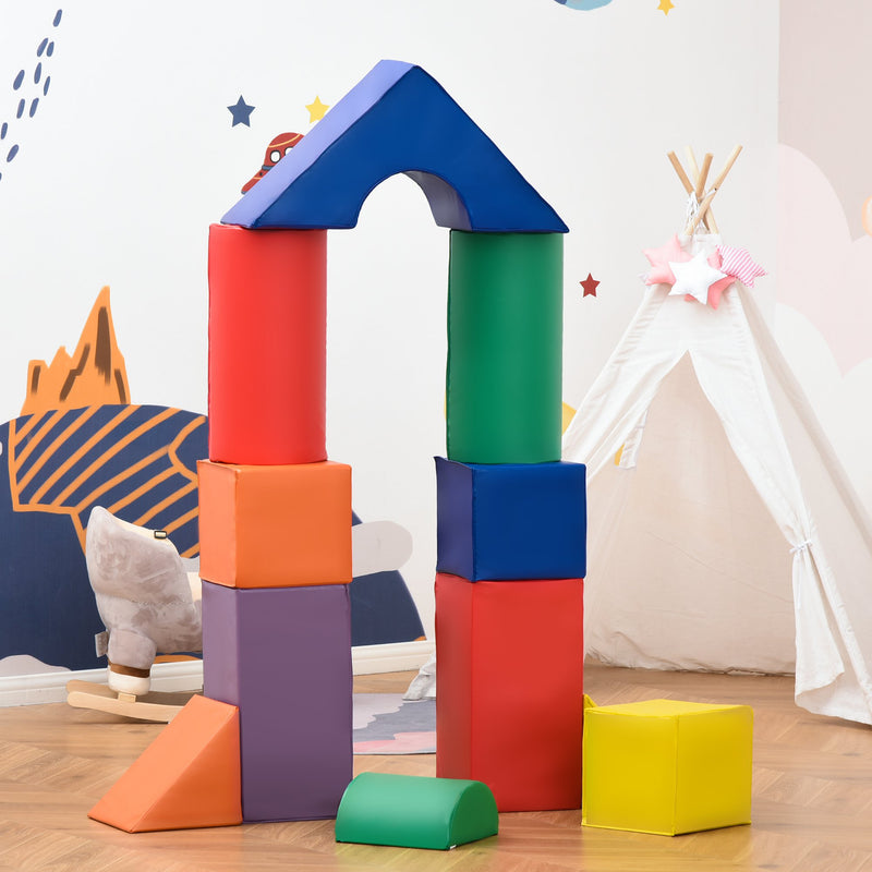HOMCOM Kids 11 Piece Soft Play Set