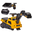 HOMCOM 3 in 1 Ride On Excavator, Bulldozer, Road Roller No Power w/ Music