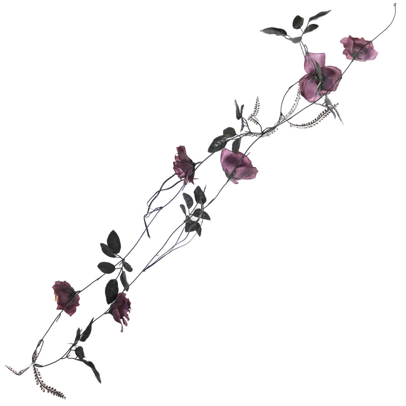Halloween Garland with Artificial Autumn Leaves 2.2m