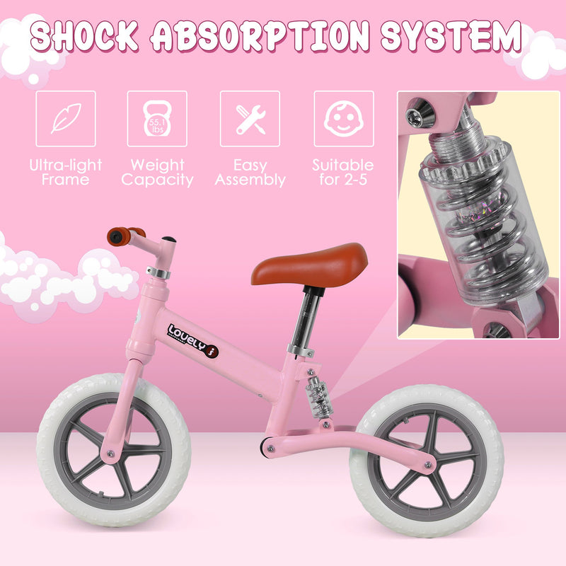 Toddler Balance Bike - Pink