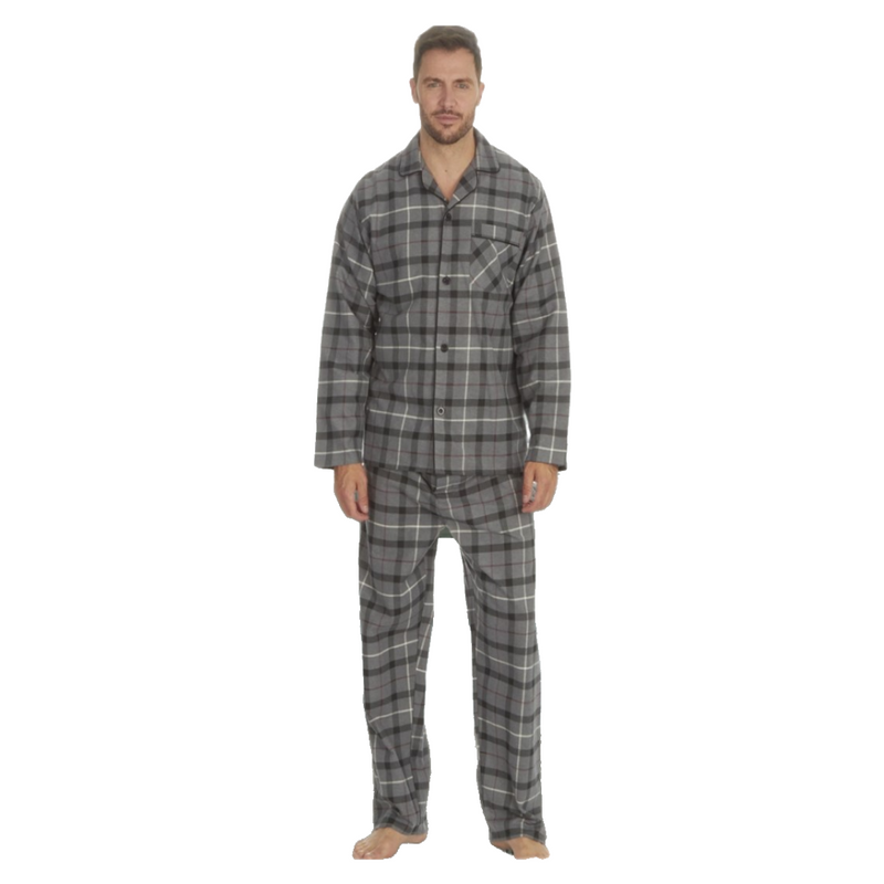 Men's Printed Flannel Pyjama's 100% Brushed Flannel- 3 Colours
