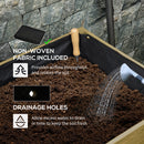 Outsunny Raised Garden Bed Elevated Wood Planter Box