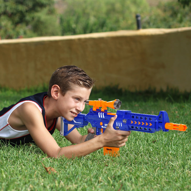 HOMCOM Automatic Foam Blaster Toy Gun Shooter 20 Soft EVA Darts for 8-12 Year