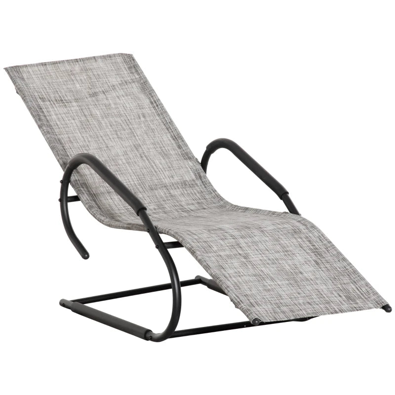 Outsunny Patio Lounge Chair - Grey