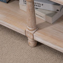 HOMCOM Vintage Shoe Benches with Top Cushion 115x40x48cm - Cream