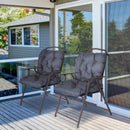 Outsunny Outdoor Seat Cushion Set -  Grey (Chairs Not Included)