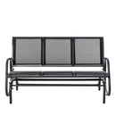 Outsunny Gliding Rocking  Chair - Black