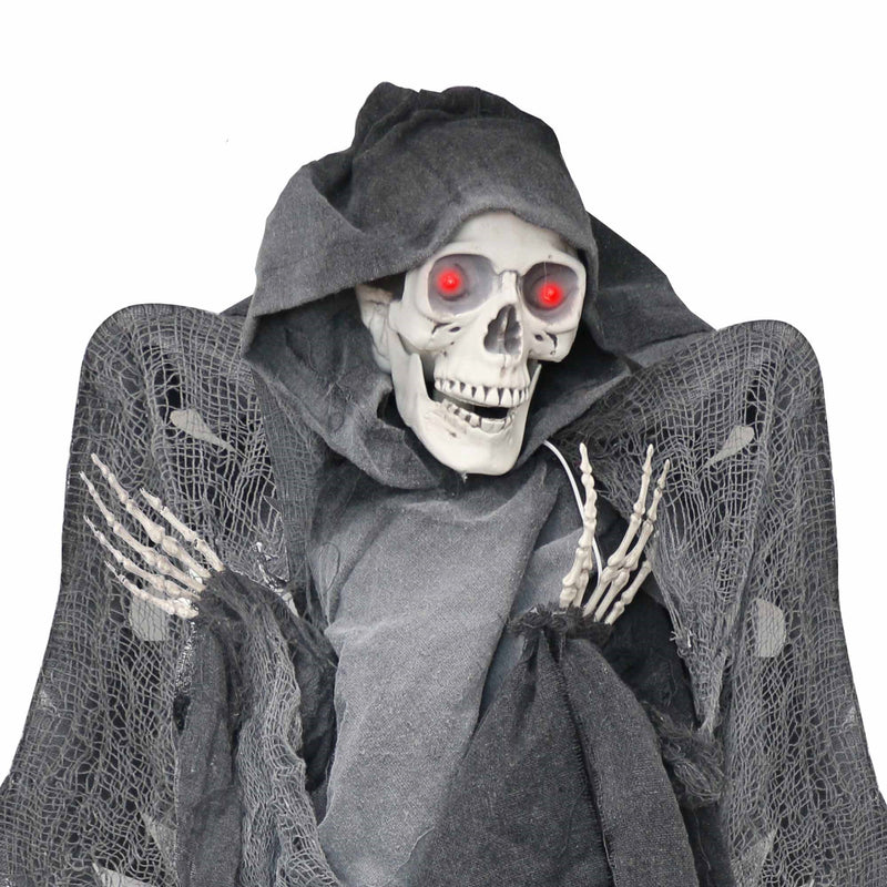 Halloween Animated Hanging Reaper with Wings