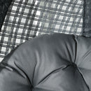 Outsunny Hanging Swing Chair w/ Thick Cushion, Patio Hanging Chair, Dark Grey