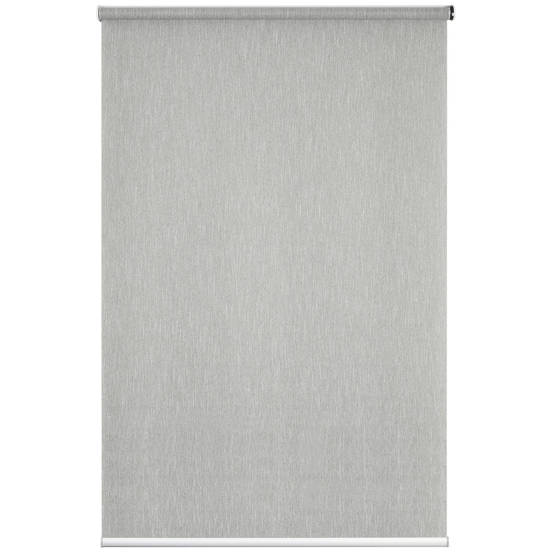 HOMCOM Electric Smart Roller Blinds for Windows with Remote, Grey, 120x180cm