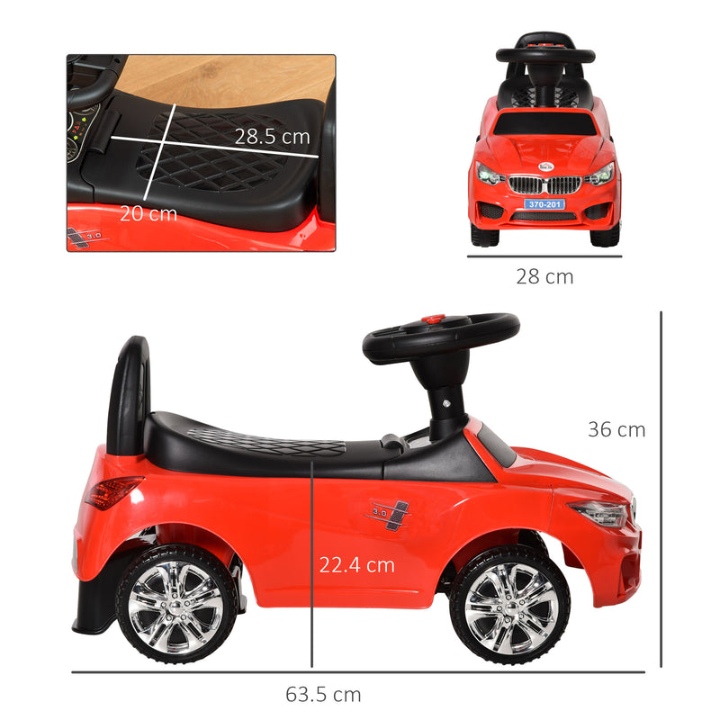 HOM COM Baby Ride On Sliding Car - Red