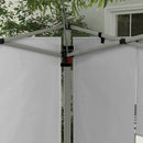 Outsunny Gazebo Side Panels for 3x3(m) or 3x4m Pop Up Gazebo, 2 Pack, Grey