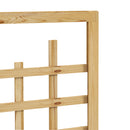 Outsunny Wooden Trellis Planter, Raised Garden Bed with Wheels and Bed Liner