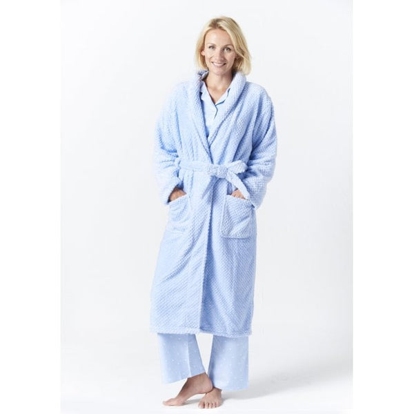 Ladies fleece dressing best sale gowns