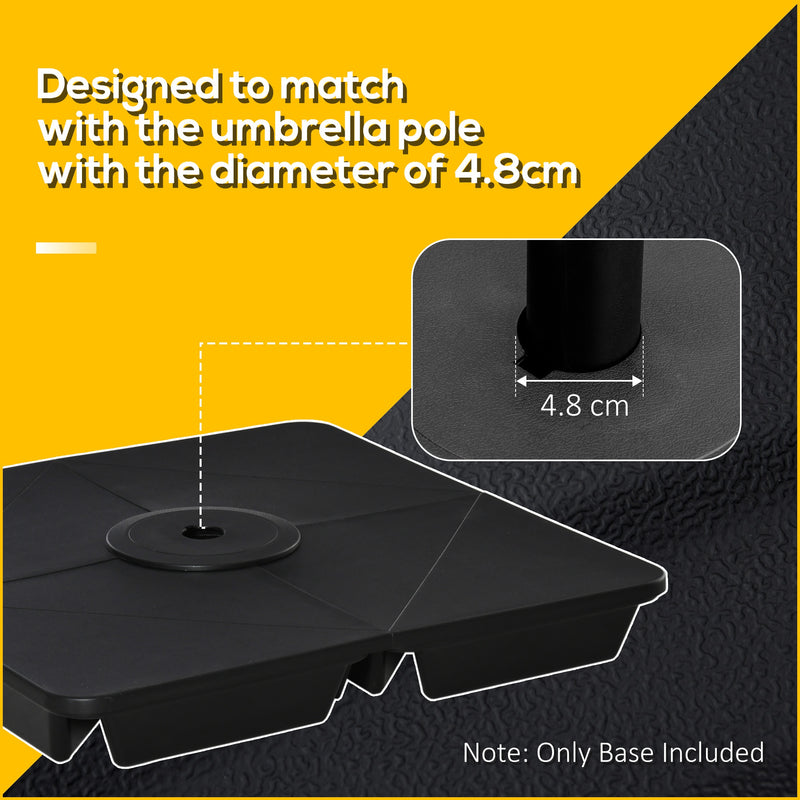 Outsunny Plastic Umbrella Base