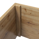 Outsunny Wooden Trellis Planter, Raised Garden Bed for Climbing Plants, Natural