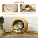 PawHut Rattan Cat House