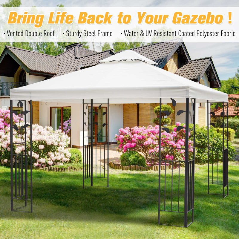 OutSunny 3x3 Garden Gazebo - Cream