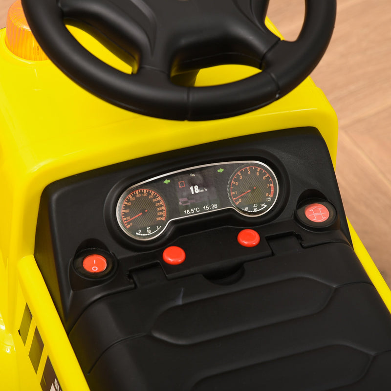 Kids Ride on Car Truck with Tipping Bucket - Yellow